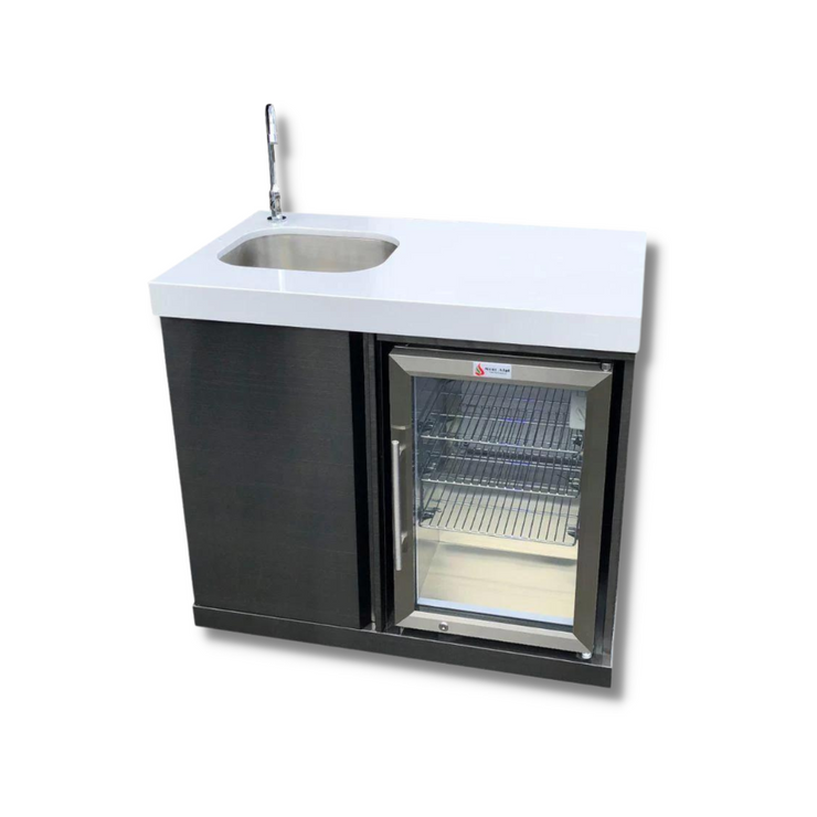 Mont Alpi Black Stainless Steel Beverage Center