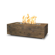 TOP Fires by The Outdoor Plus Coronado Wood Grain Fire Pit 96"