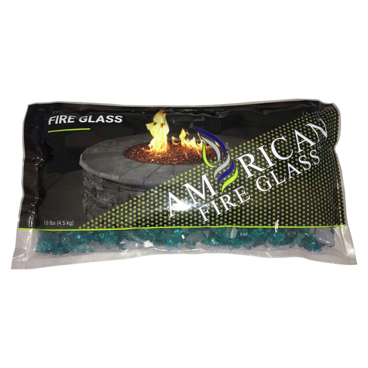 American Fire Glass 1/2" Azuria Reflective Fire Glass - Fire Pit Oasis