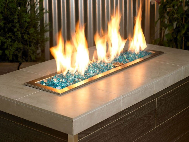 American Fire Glass 1/2" Azuria Reflective Fire Glass - Fire Pit Oasis