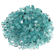 American Fire Glass 1/2" Azuria Reflective Fire Glass (50 lbs) - Fire Pit Oasis