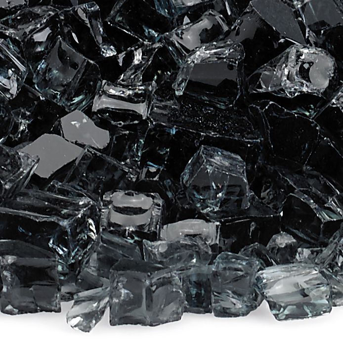 American Fire Glass 1/2" Black Fire Glass - Fire Pit Oasis