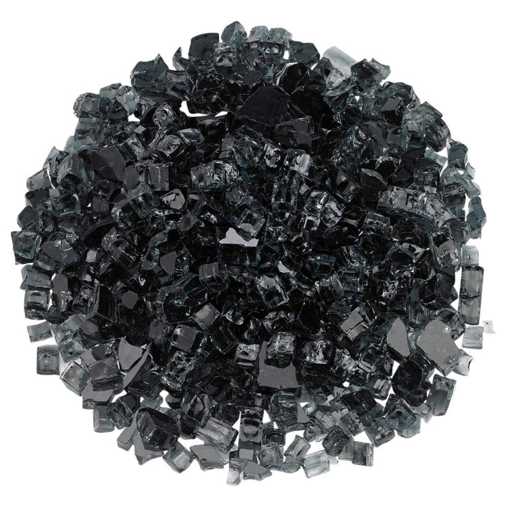 American Fire Glass 1/2" Black Fire Glass - Fire Pit Oasis