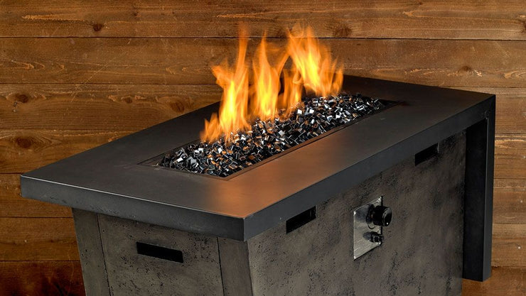 American Fire Glass 1/2" Black Luster Fire Glass 2.0 | 10 lbs - Fire Pit Oasis