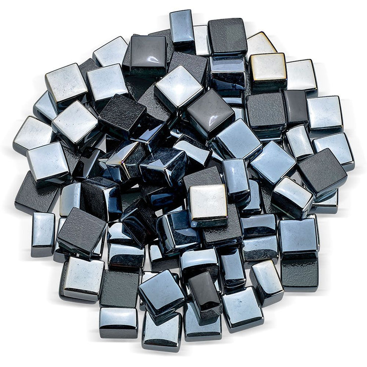 American Fire Glass 1/2" Black Luster Fire Glass 2.0 | 10 lbs - Fire Pit Oasis