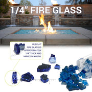 American Fire Glass 1/4" Black Fire Glass - Fire Pit Oasis