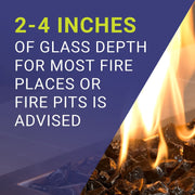 American Fire Glass 1/4" Black Fire Glass - Fire Pit Oasis