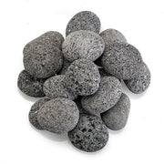 American Fire Glass 48" Medium Gray Lava Stone (1" - 2") 20 lb Bag - Fire Pit Oasis