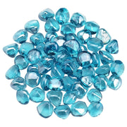 American Fire Glass Powder Blue Luster | 10 lbs - Fire Pit Oasis