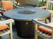 American Fyre Designs Cosmopolitan Round Fire Table - Fire Pit Oasis