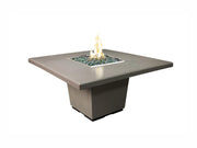American Fyre Designs Cosmopolitan Square Dining Fire Table - Fire Pit Oasis