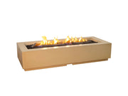 American Fyre Designs Louvre Long Rectangle Fire Pit - Fire Pit Oasis