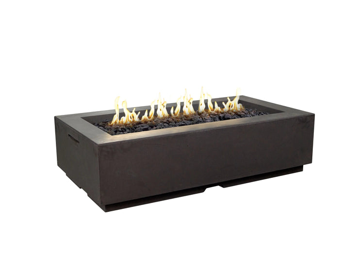 American Fyre Designs Louvre Rectangle Fire Pit - Fire Pit Oasis