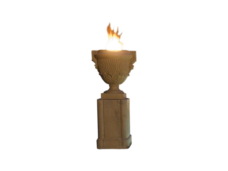 American Fyre Designs Piage Fire Urn & Pedestal - Fire Pit Oasis