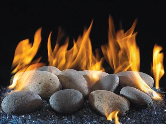 American Fyre Designs Real River Rock Fyre Stones - Fire Pit Oasis