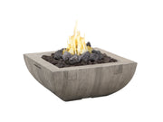 American Fyre Designs Reclaimed Wood Bordeaux Square Fire Bowl - Fire Pit Oasis