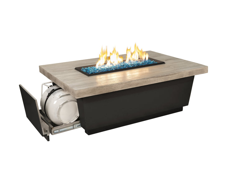 American Fyre Designs Reclaimed Wood Contempo LP Select - Fire Pit Oasis