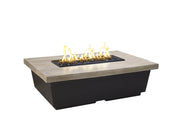 American Fyre Designs Reclaimed Wood Contempo Rectangle Fire Table - Fire Pit Oasis