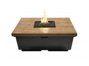 American Fyre Designs Reclaimed Wood Contempo Square - Fire Pit Oasis