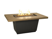 American Fyre Designs Reclaimed Wood Cosmopolitan Rectangle - Fire Pit Oasis