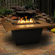 American Fyre Designs Reclaimed Wood Cosmopolitan Rectangle - Fire Pit Oasis