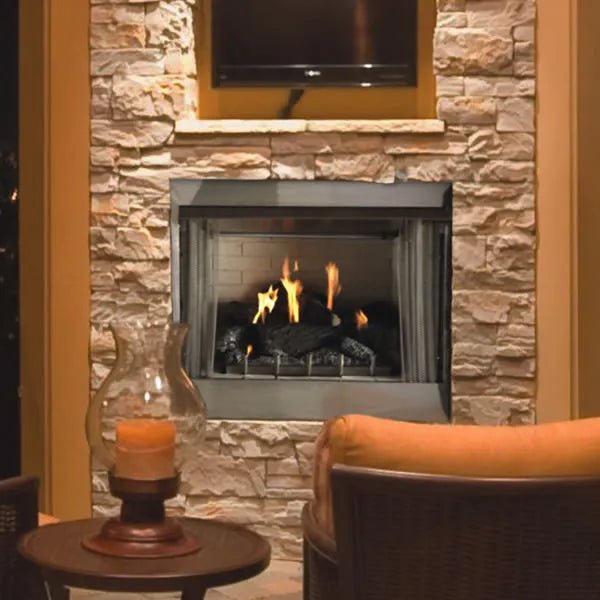 Carol Rose Traditional Gas Outdoor Fireplace - Fire Pit Oasis