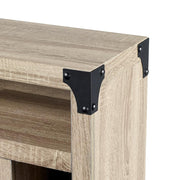 Chelsea Infrared Electric Fireplace Media Cabinet in Distressed Oak - Fire Pit Oasis