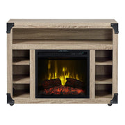 Chelsea Infrared Electric Fireplace Media Cabinet in Distressed Oak - Fire Pit Oasis
