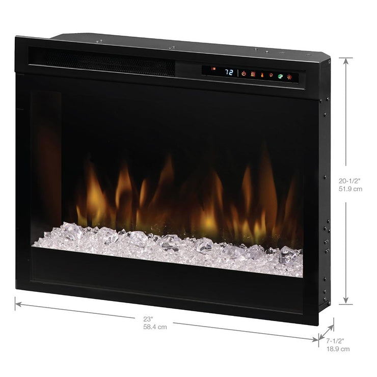 Dimplex 23-In Multi-Fire XHD Contemporary Plug-In Electric Fireplace Insert - Fire Pit Oasis