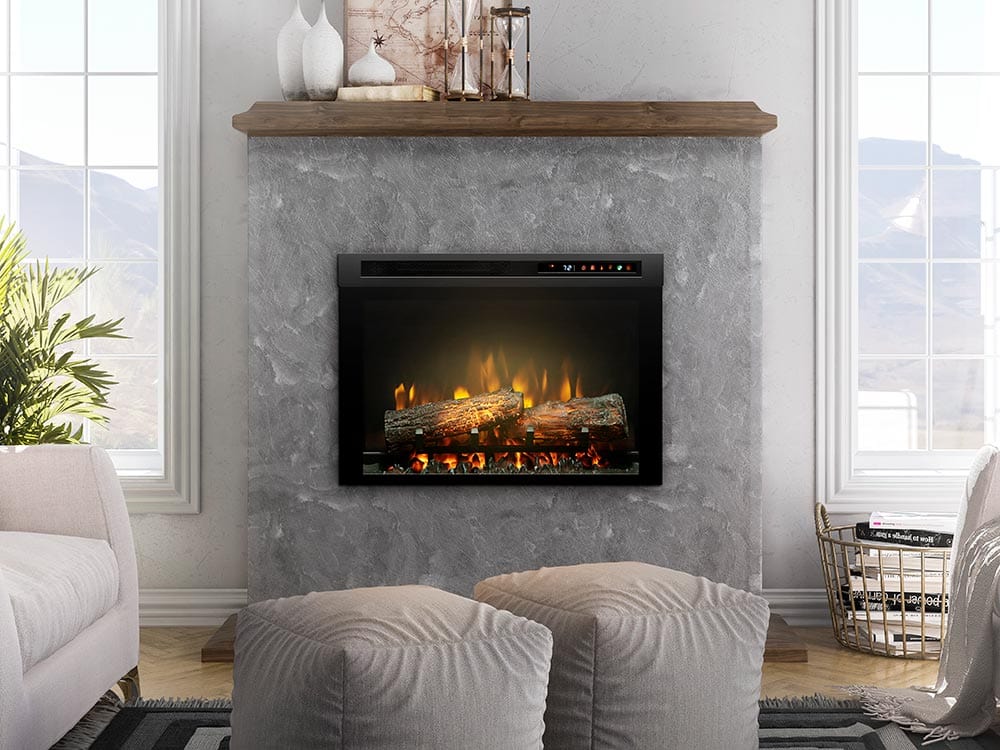 Dimplex 26-in Multi-Fire XHD Pro Plug-In Electric Fireplace with Logs –  Fire Pit Oasis