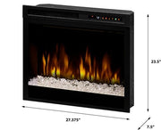 Dimplex 28-in Multi-Fire XHD Pro Plug-In Electric Fireplace with Acrylic Ice & Driftwood - Fire Pit Oasis