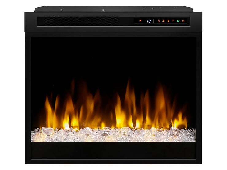 Dimplex 28-in Multi-Fire XHD Pro Plug-In Electric Fireplace with Acrylic Ice & Driftwood - Fire Pit Oasis