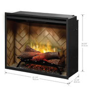 Dimplex 30 Inch Revillusion Built-In Electric Fireplace - Fire Pit Oasis