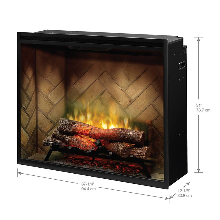 Dimplex 36 Inch Portrait Revillusion Built-In Electric Fireplace - Fire Pit Oasis
