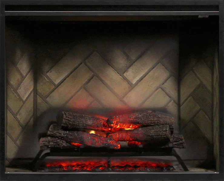 Dimplex 36 Inch Portrait Revillusion Built-In Electric Fireplace - Fire Pit Oasis