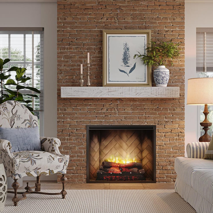 Dimplex 36 Inch Portrait Revillusion Built-In Electric Fireplace - Fire Pit Oasis
