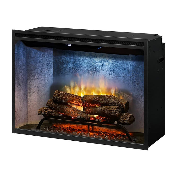 Dimplex 36 Inch Revillusion Built-In Electric Fireplace w/ Weathered Concrete - Fire Pit Oasis