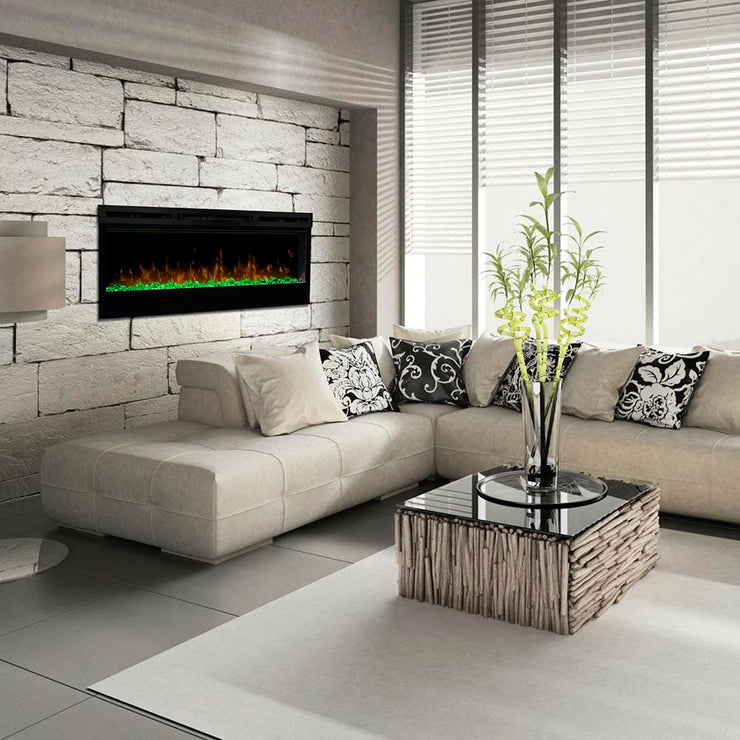 Dimplex Prism 50-In Electric Fireplace w/ Driftwood Log Set - Fire Pit Oasis