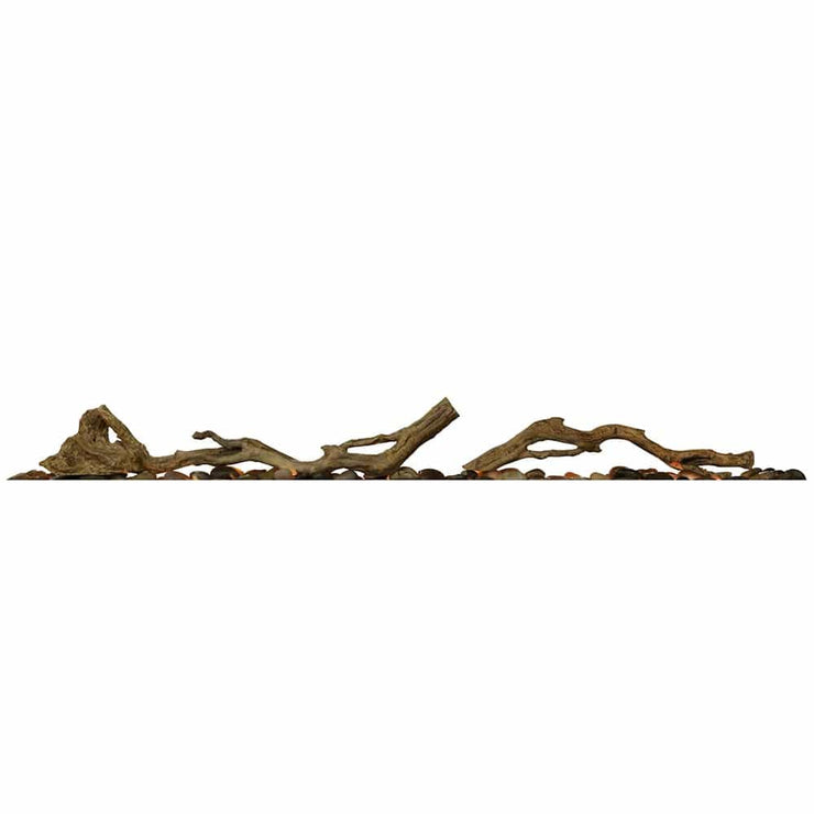 Dimplex Prism 74-In Electric Fireplace w/ Driftwood Log Set - Fire Pit Oasis