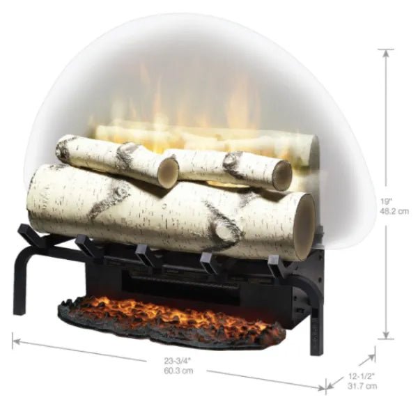 Dimplex Revillusion Plug-In Birch Log Set - 25" - Fire Pit Oasis