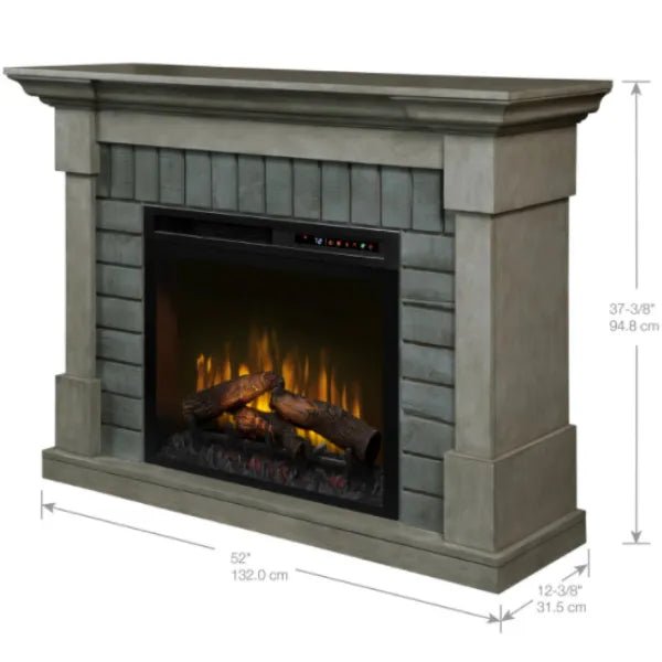 Dimplex Royce Electric Fireplace Mantel With Logs - Fire Pit Oasis