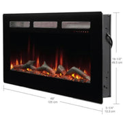 Dimplex Sierra Wall/Built-In Linear Electric Fireplace - 48" - Fire Pit Oasis