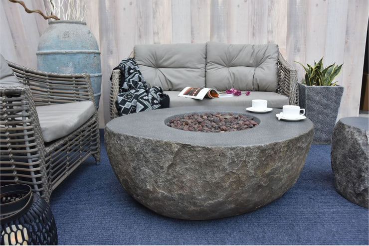 Elementi Boulder Fire Table - Fire Pit Oasis