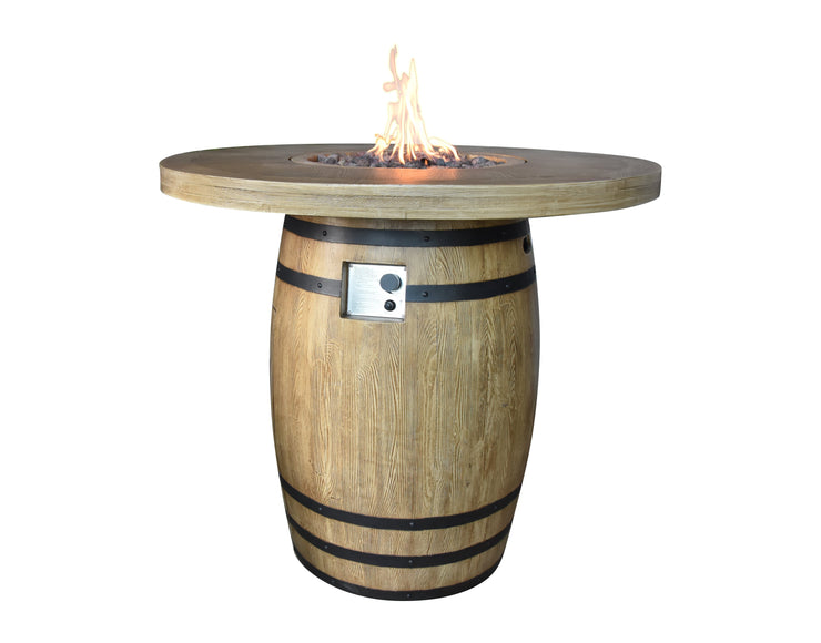 Elementi Lafite Barrel Fire Table - Fire Pit Oasis