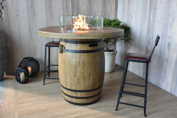 Elementi Lafite Barrel Fire Table - Fire Pit Oasis