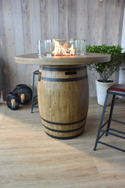 Elementi Lafite Barrel Fire Table - Fire Pit Oasis