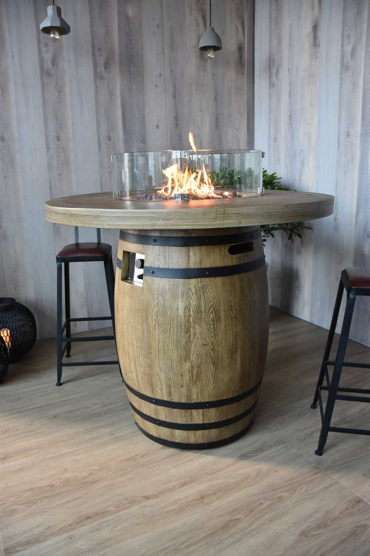 Elementi Lafite Barrel Fire Table - Fire Pit Oasis