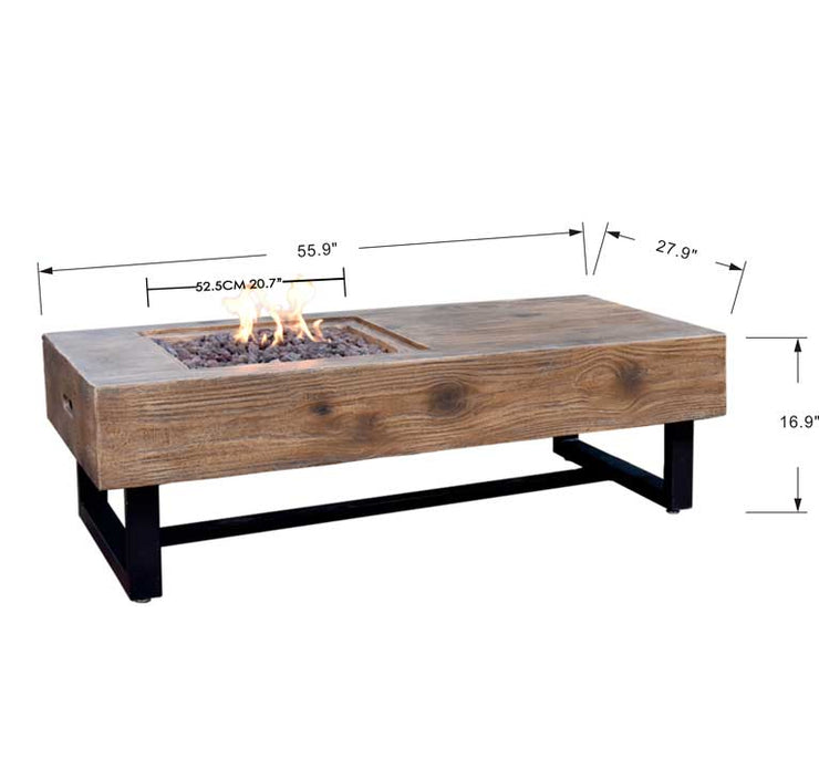 Elementi Naples Coffee Table - Fire Pit Oasis