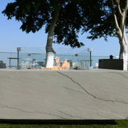 Elementi Plus Capertee Square Concrete Fire Pit Table - Fire Pit Oasis