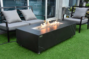 Elementi Varna Marble Porcelain Fire Table - Fire Pit Oasis